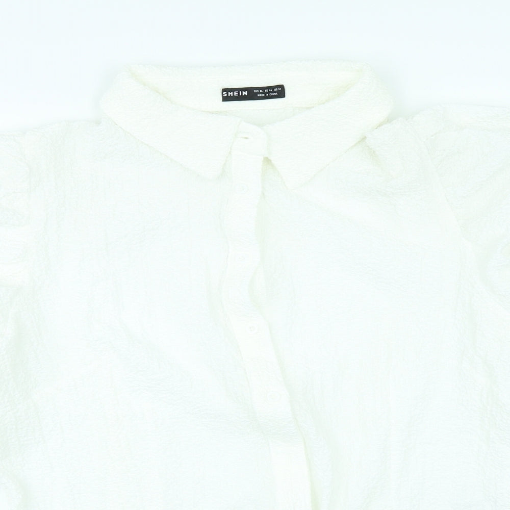 SheIn Womens White   Cardigan Jumper Size XL