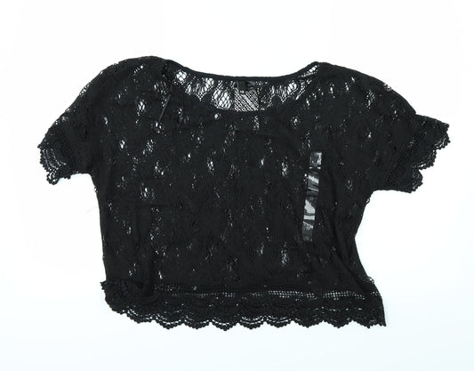 H&M Womens Black   Basic T-Shirt Size 12