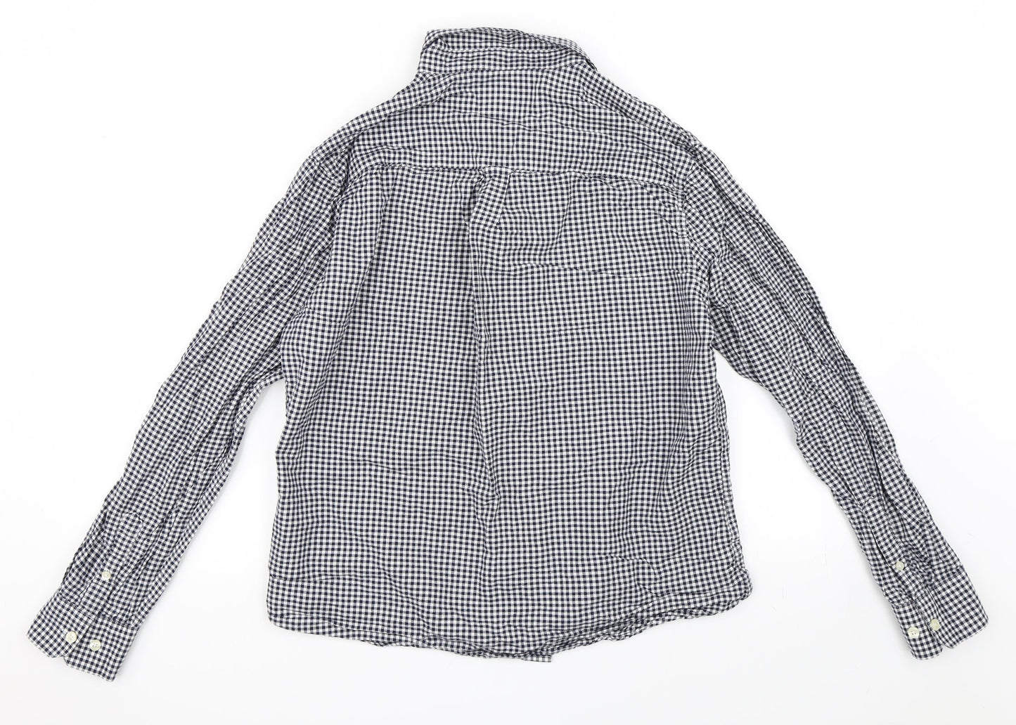 Burton Mens Black Check   Button-Up Size L