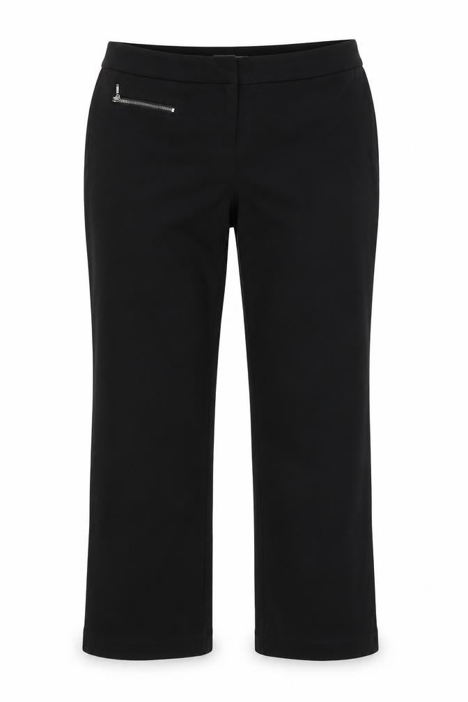 Front view of Next women’s black trousers, size UK 10, 29-inch leg