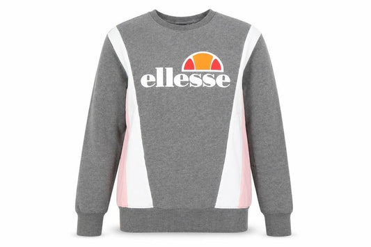 Womens UK 8 Regular ellesse Grey Pullover Sweatshirt