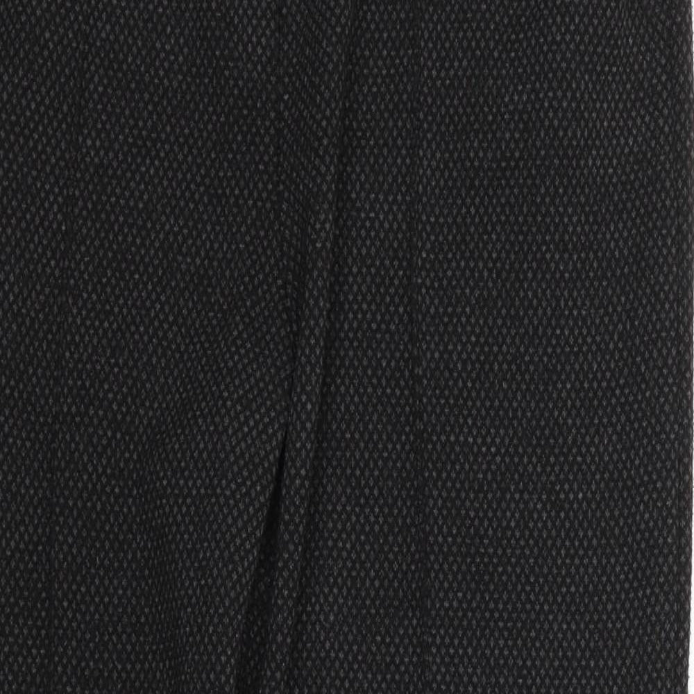 NEXT Womens Black Argyle/Diamond  Trousers  Size 16 L25 in