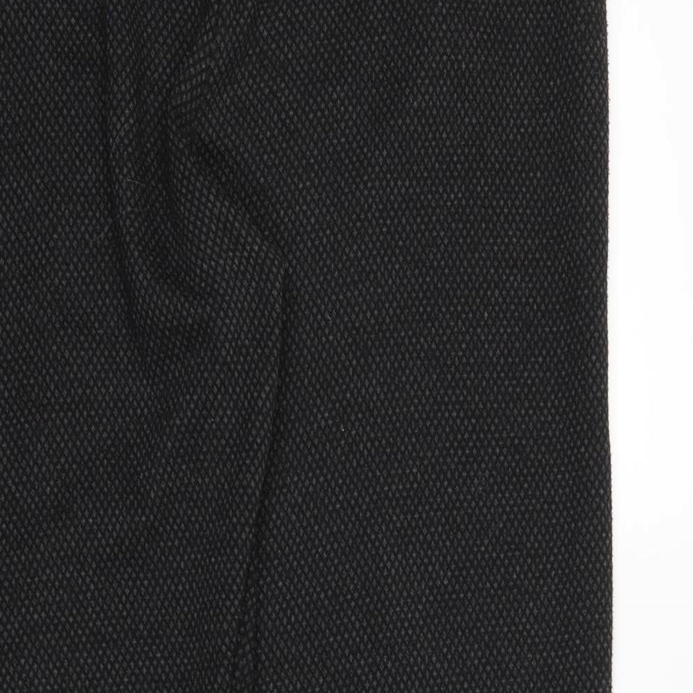 NEXT Womens Black Argyle/Diamond  Trousers  Size 16 L25 in