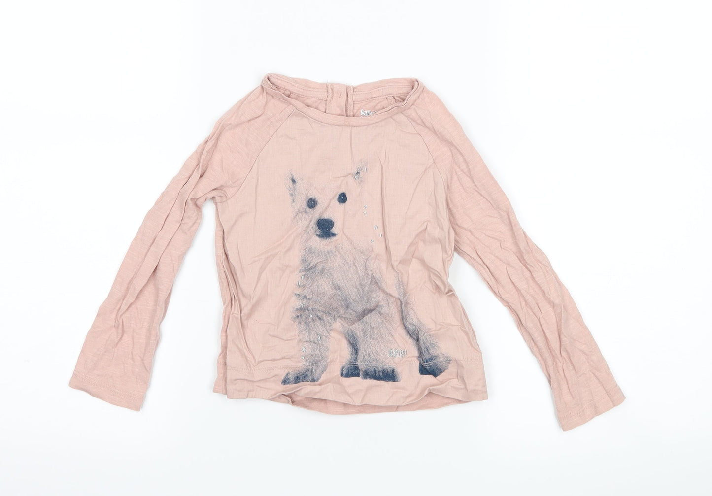 Gap Girls Pink   Basic T-Shirt Size 3 Years  - bear