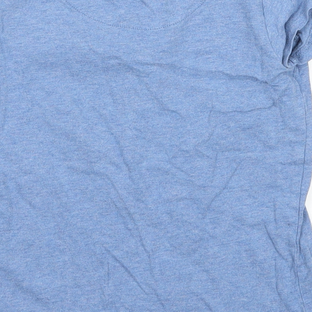 NEXT Girls Blue   Basic T-Shirt Size 7 Years  - graphic