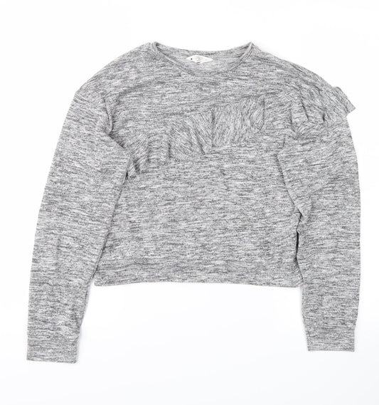 Candy Couture Girls Grey   Pullover Jumper Size 13 Years