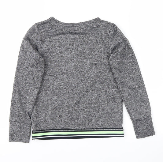 George Boys Grey Striped  Pullover Sweatshirt Size 8-9 Years  - believe