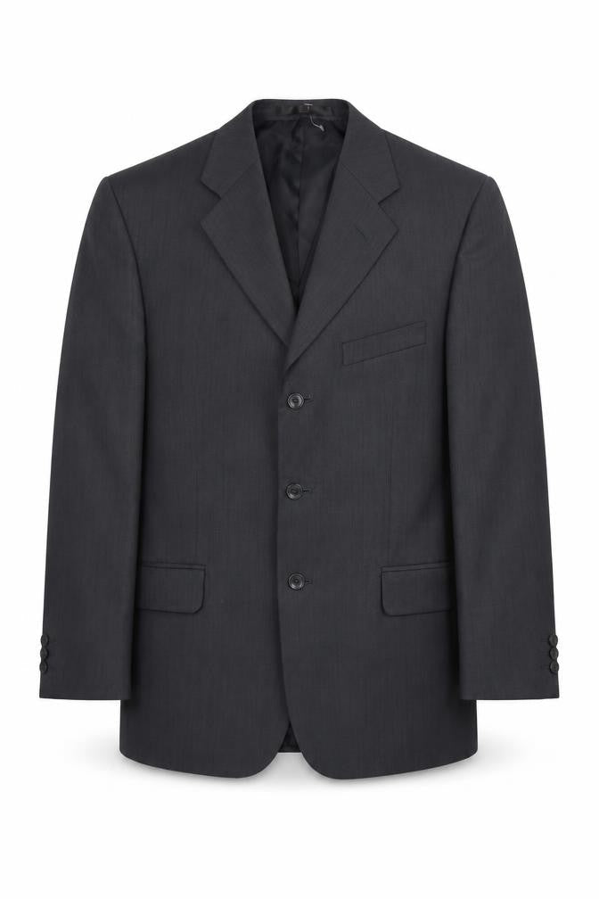 Front view of Zantos men’s grey jacket suit jacket, size M