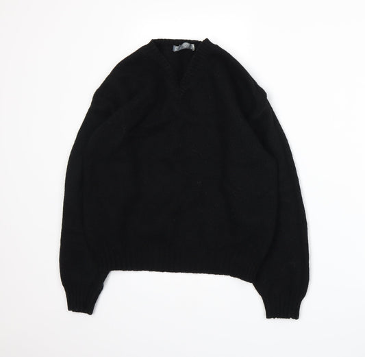 Prima Womens Black  Knit Pullover Jumper Size M
