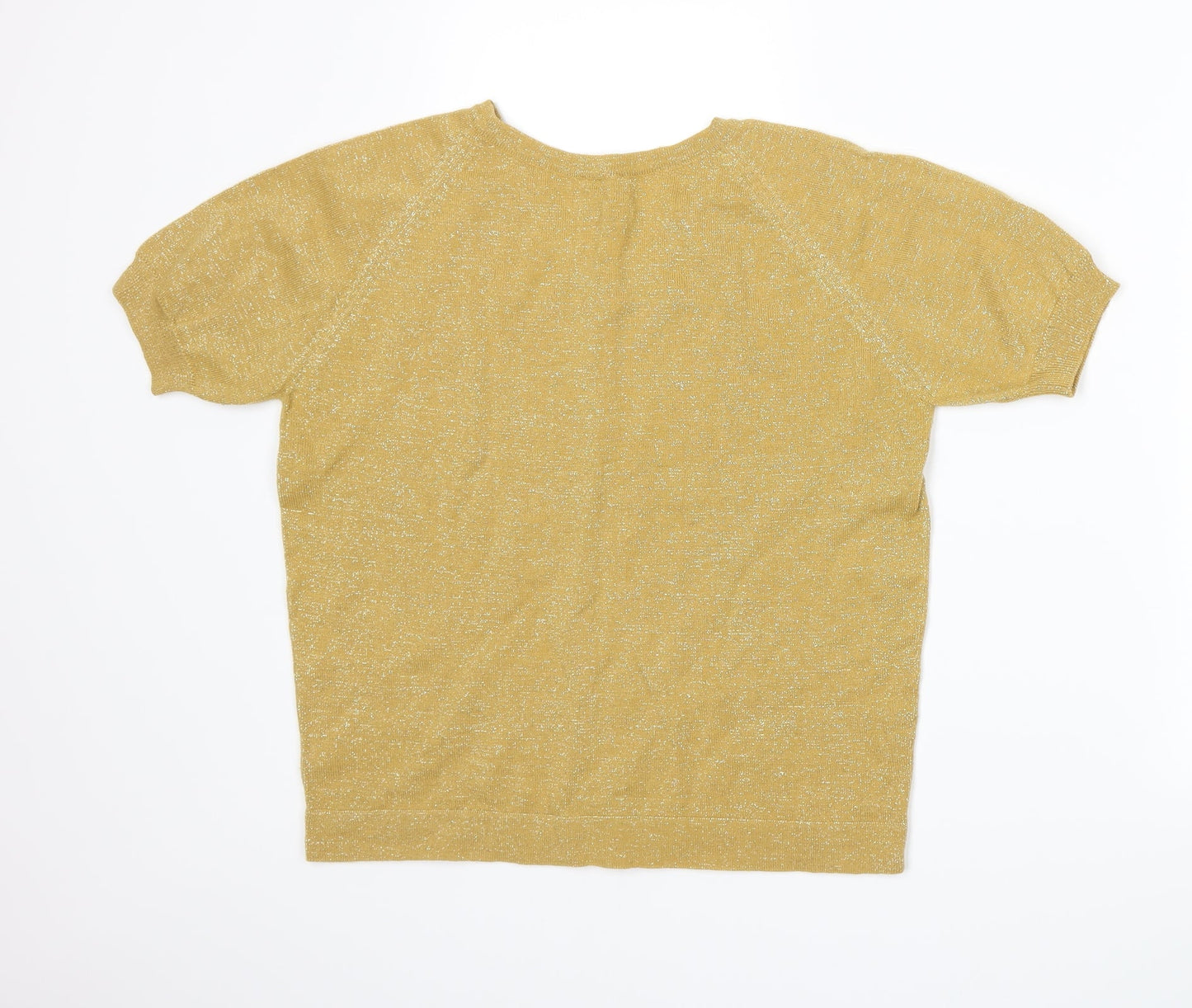 Preworn Womens Yellow  Knit Pullover Jumper Size 8