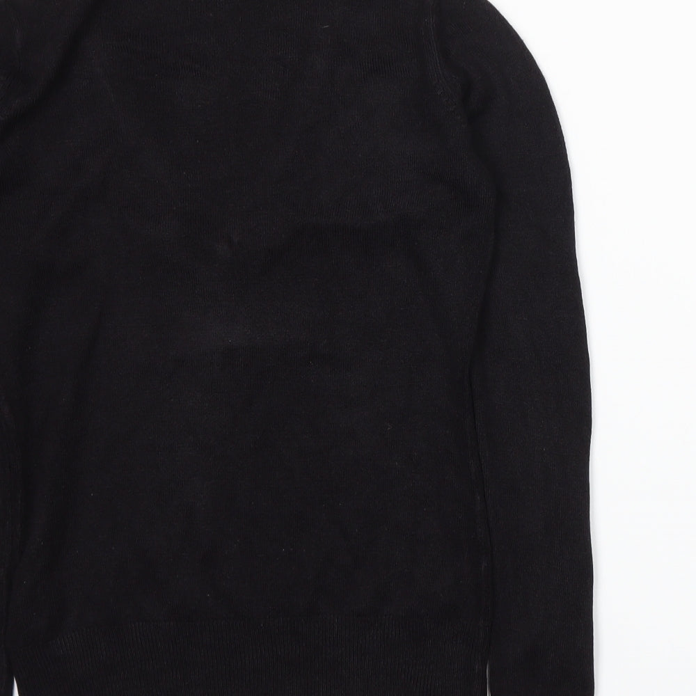 MK One Womens Black  Knit Pullover Jumper Size S