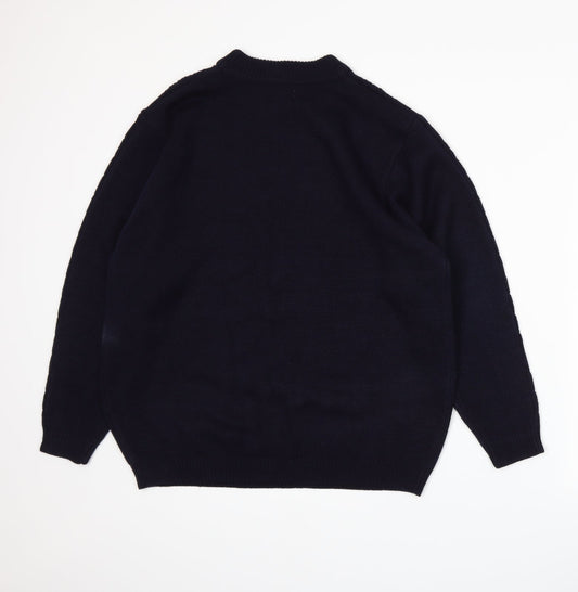 Classics Womens Blue  Knit Pullover Jumper Size 16