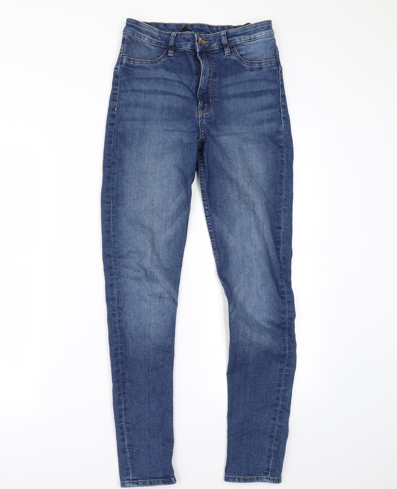Divided Womens Blue  Denim Skinny Jeans Size 8 L26.5 in