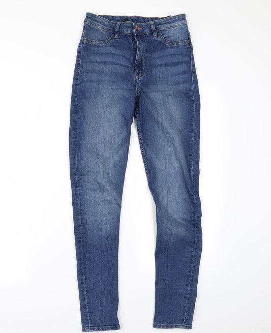 Divided Womens Blue  Denim Skinny Jeans Size 8 L26.5 in