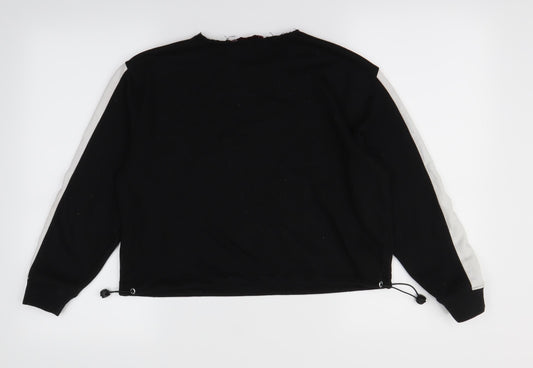 Boohoo Womens Black   Pullover Jumper Size 8
