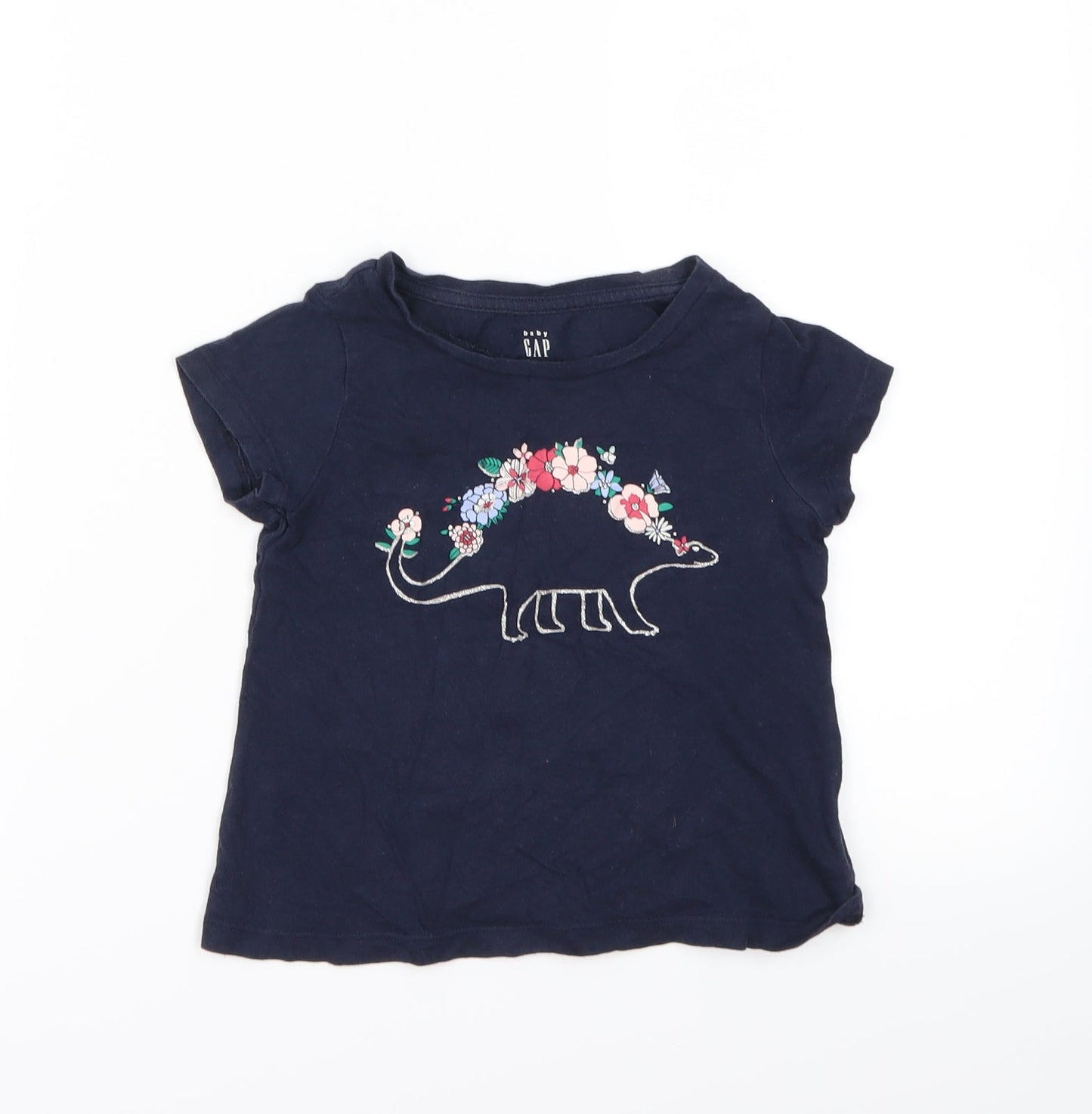 Gap Girls Blue   Basic T-Shirt Size 3 Years