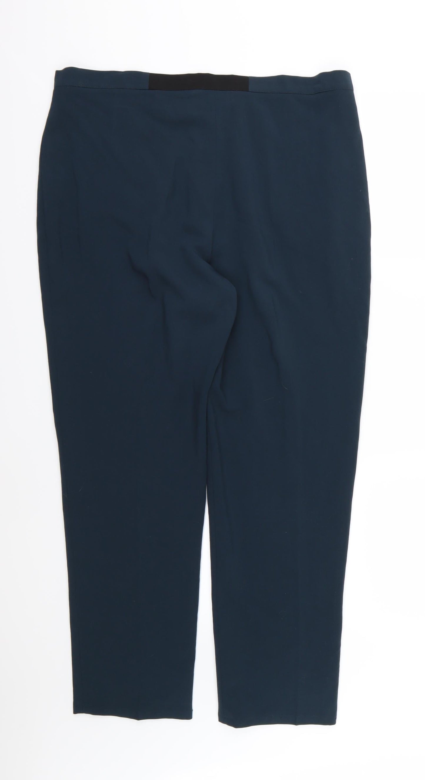 Preworn Womens Blue  Rayon Trousers  Size 38 in L28 in