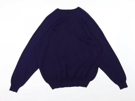Classics Mens Blue  Knit Pullover Jumper Size XL