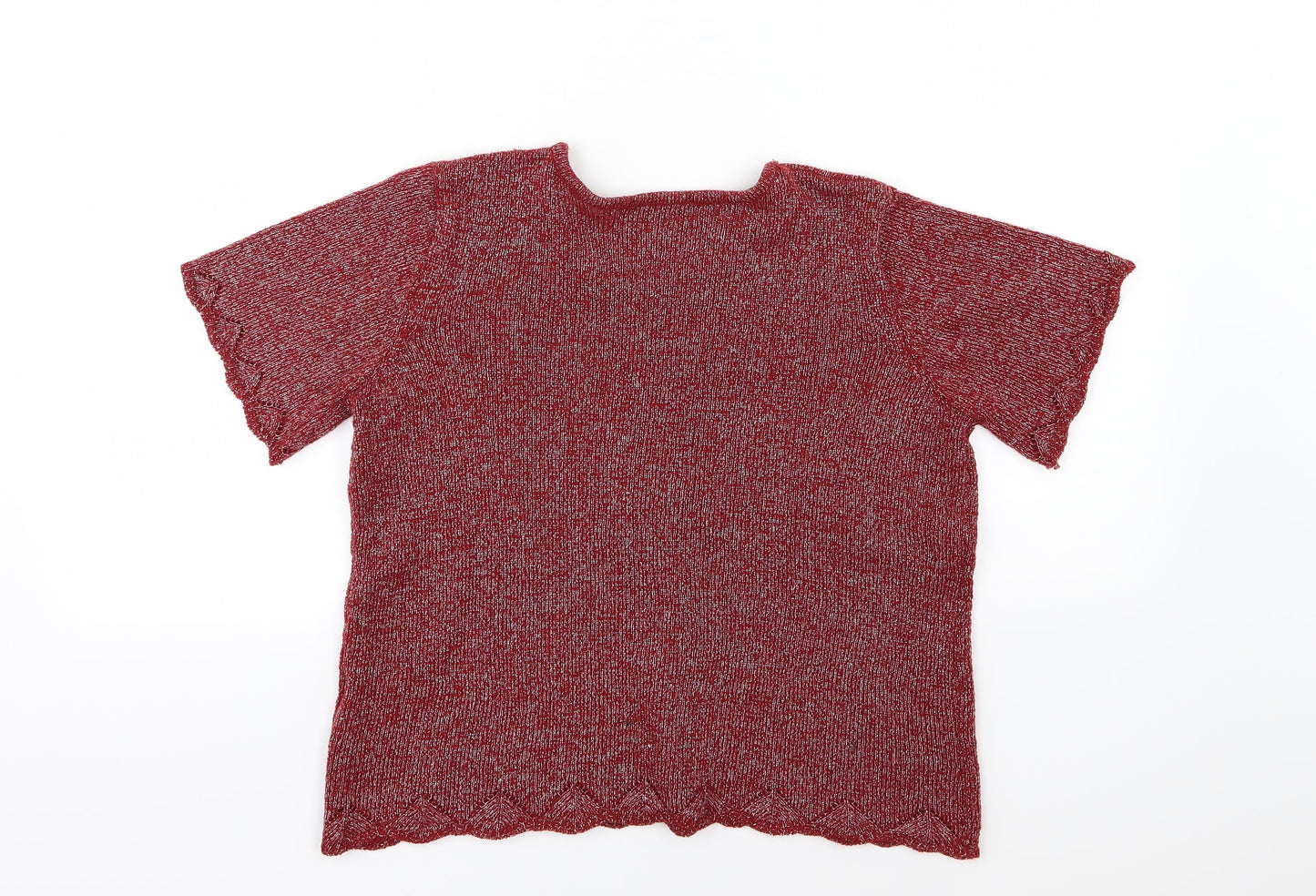 Bonmarché Womens Red  Knit Pullover Jumper Size S