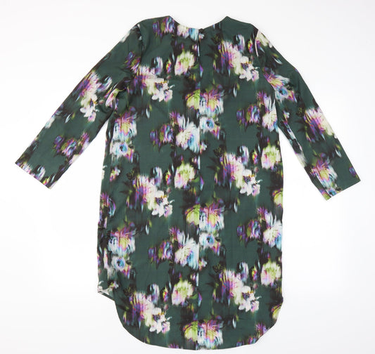 Topshop Womens Green Floral  Shift  Size 10