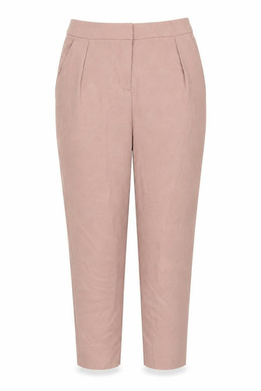 Topshop Womens Pink   Cropped Trousers Size 8 L24 in