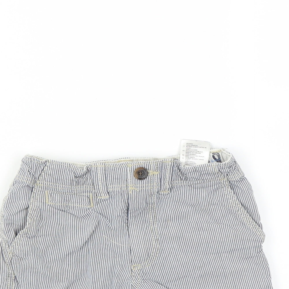 H&M Boys Blue Striped  Bermuda Shorts Size 3-4 Years