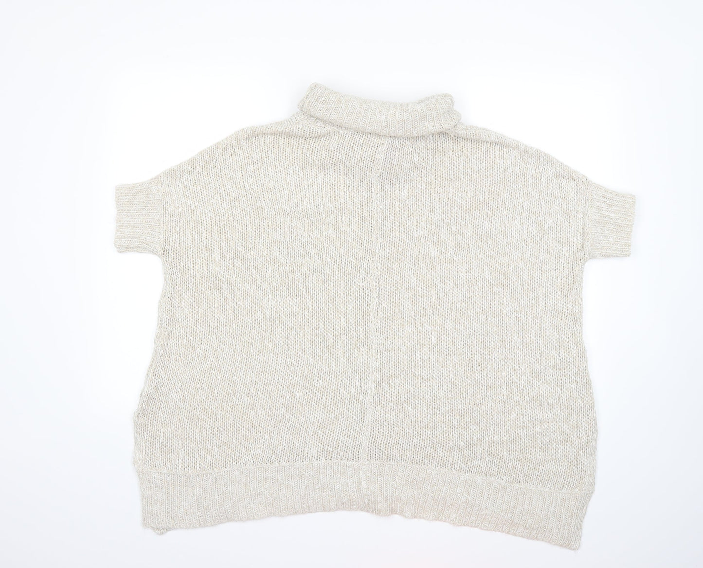 Alya Womens Beige  Knit Pullover Jumper Size S