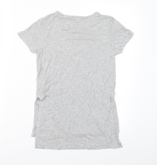 Bluezoo Girls Grey   Basic T-Shirt Size 9-10 Years