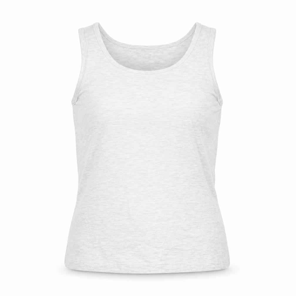 Front view of H&M girls’ grey basic tank, size 11, years