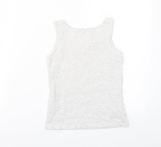 H&M Girls Grey   Basic Tank Size 11 Years
