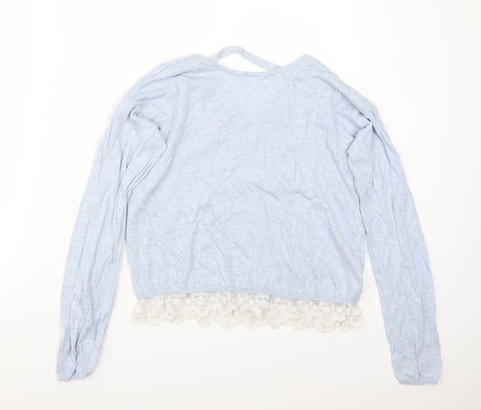H&M Girls Blue   Pullover Jumper Size 13 Years