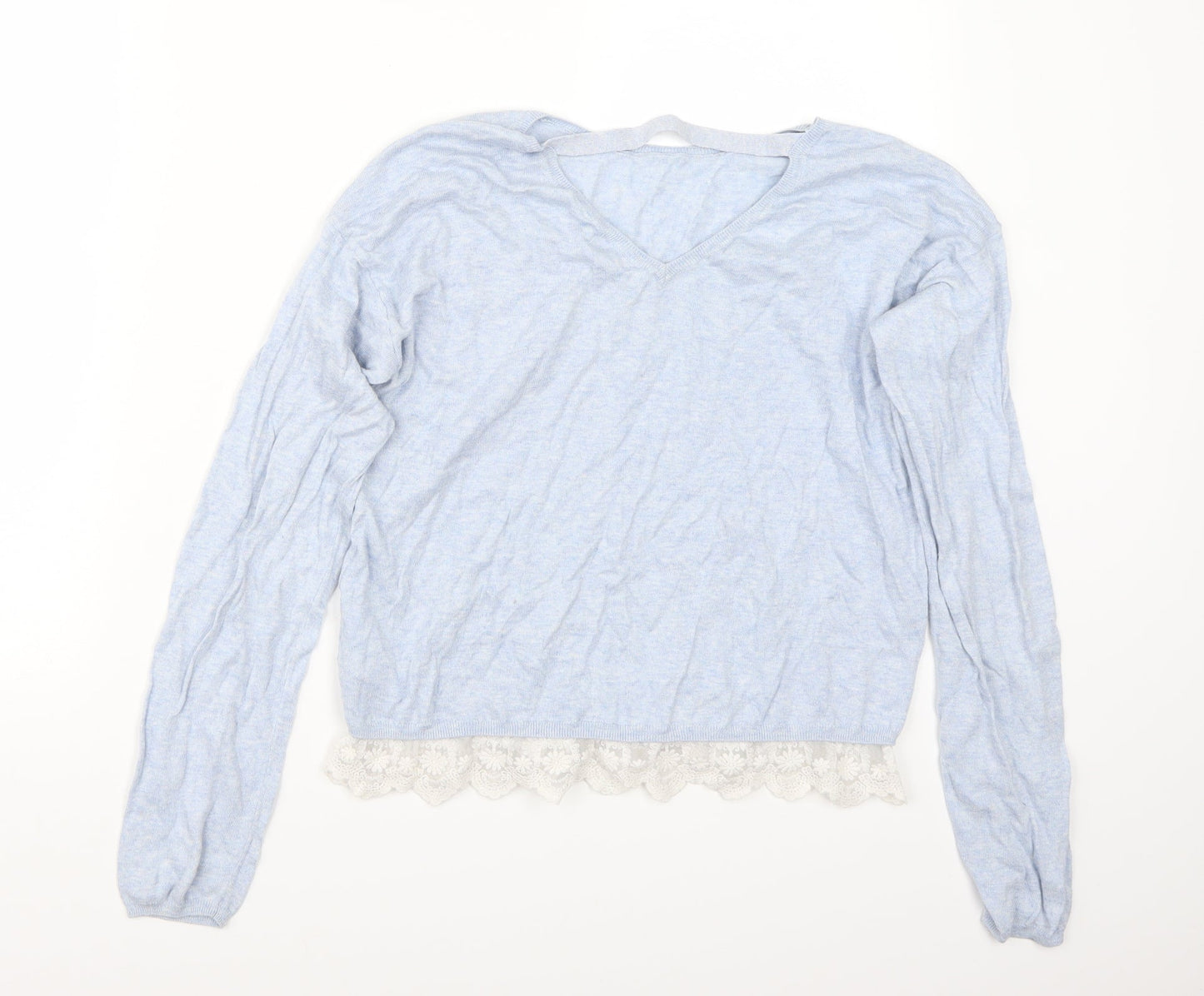 H&M Girls Blue   Pullover Jumper Size 13 Years