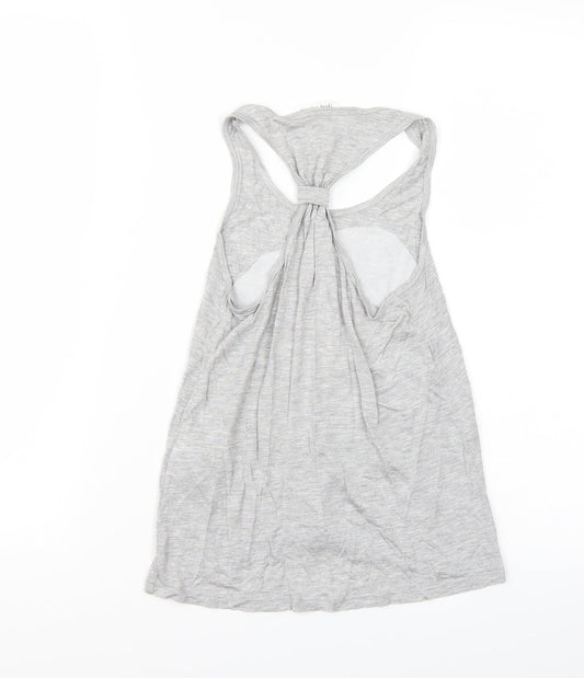 H&M Girls Grey Batik  Basic Tank Size 9 Years