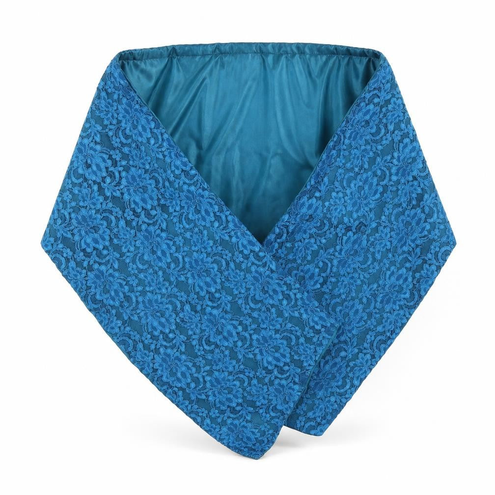 Front view of Peacocks women’s blue wrap jumper one size