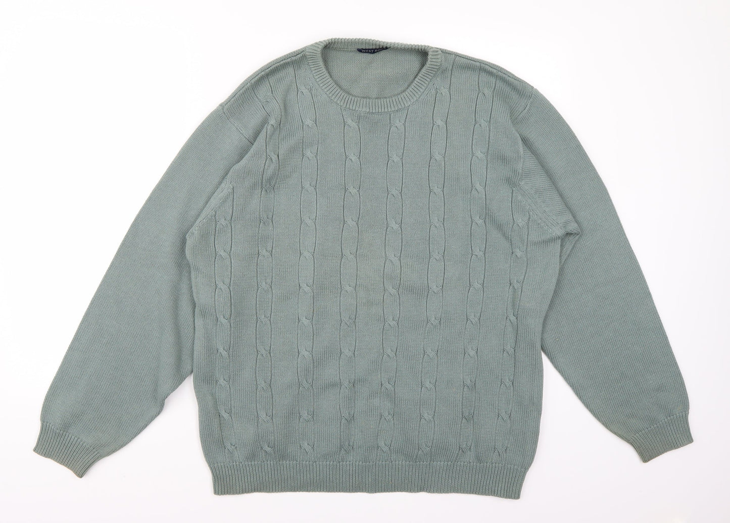 Westrock Mens Green   Pullover Jumper Size M