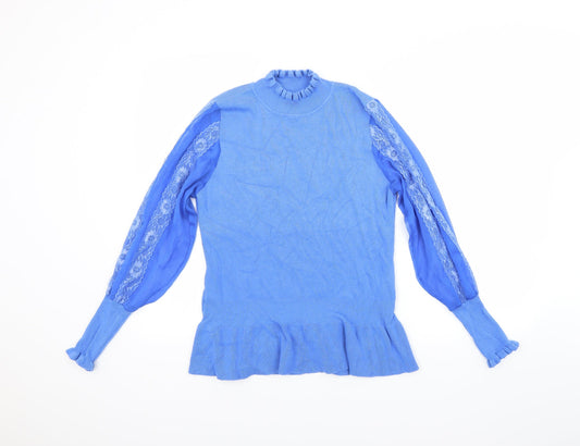 Laetitia Mem Womens Blue   Pullover Jumper Size M