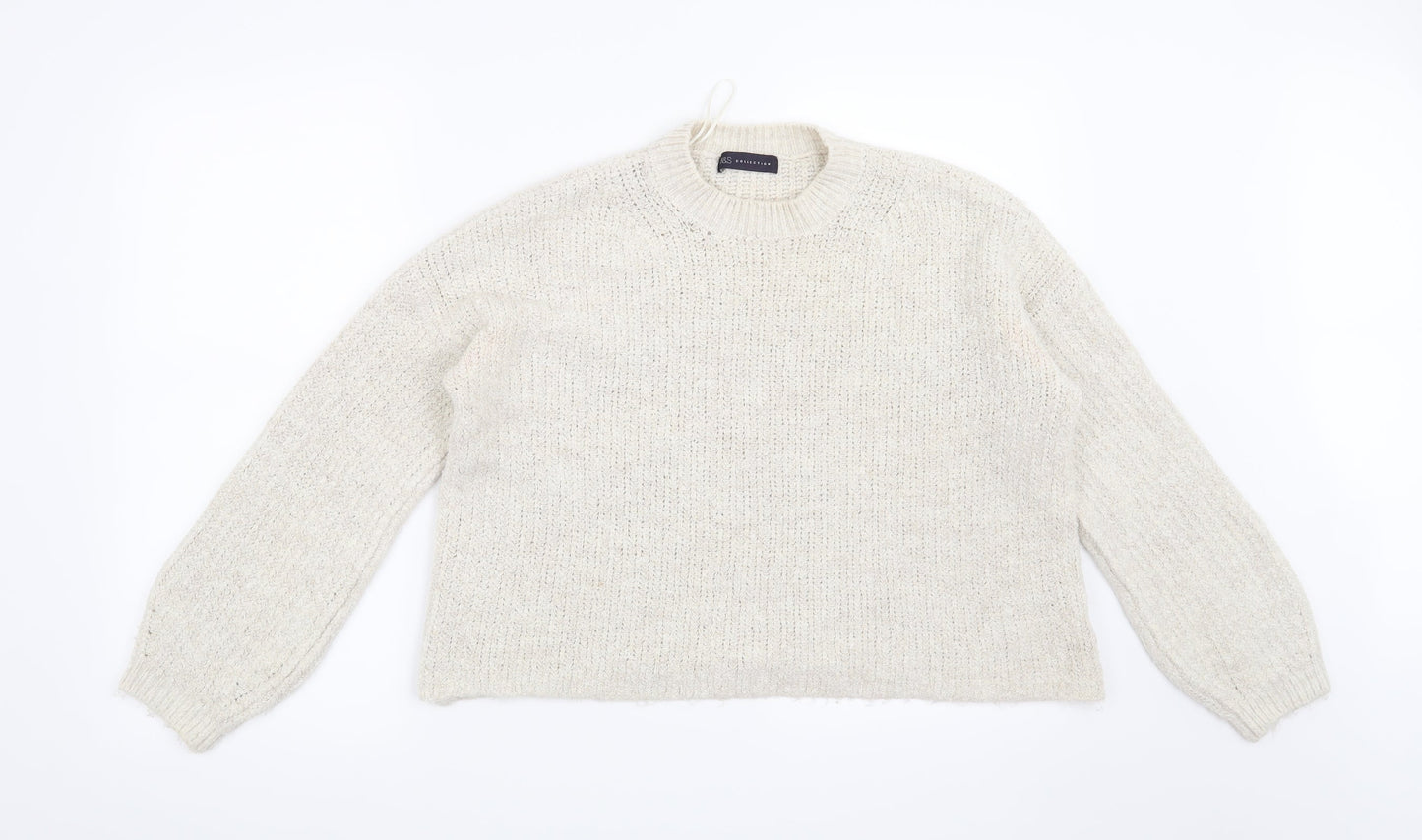 Marks and Spencer Womens Beige   Pullover Jumper Size M