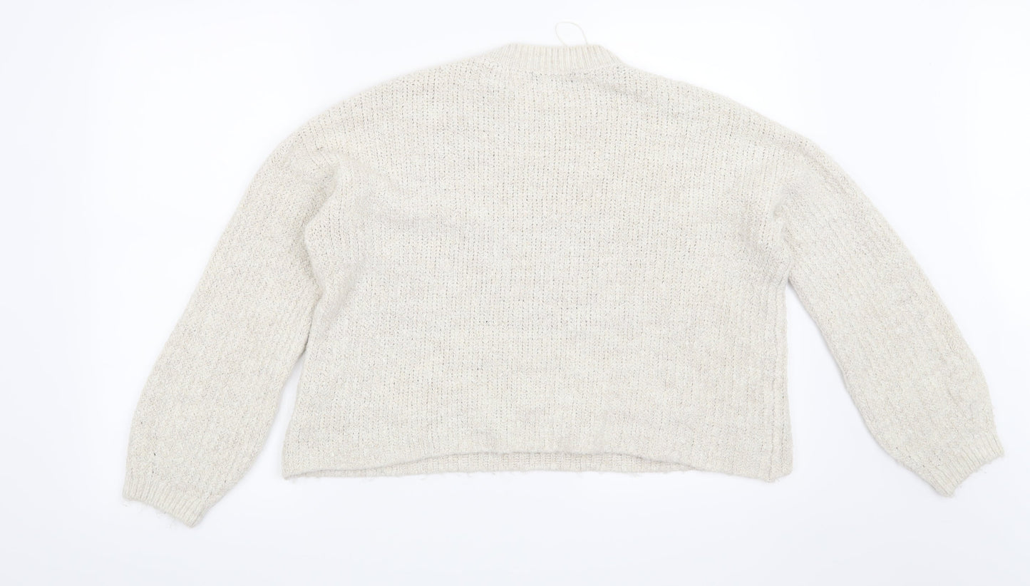 Marks and Spencer Womens Beige   Pullover Jumper Size M