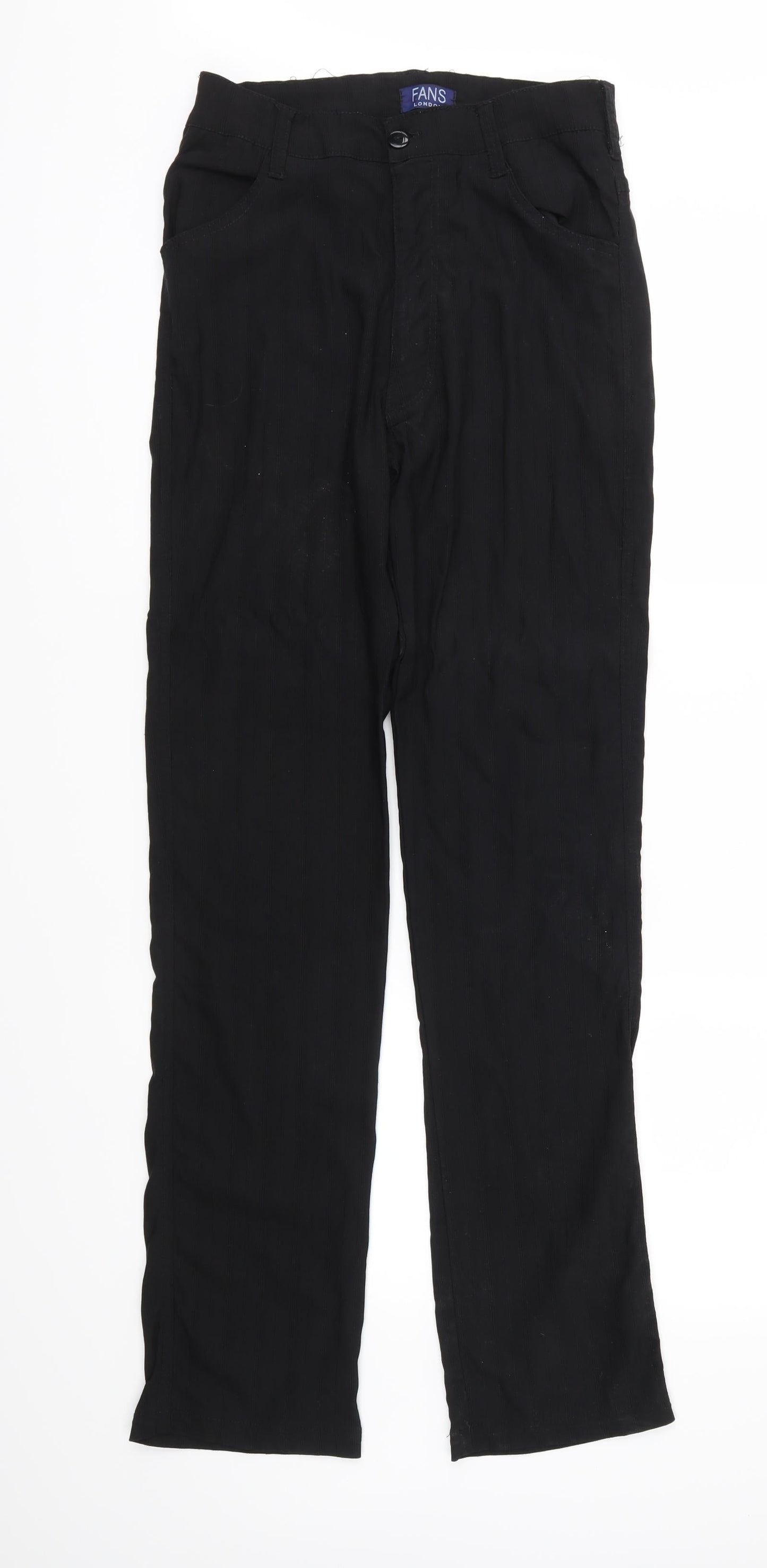 Fans Womens Black   Trousers  Size 28 in L32 in