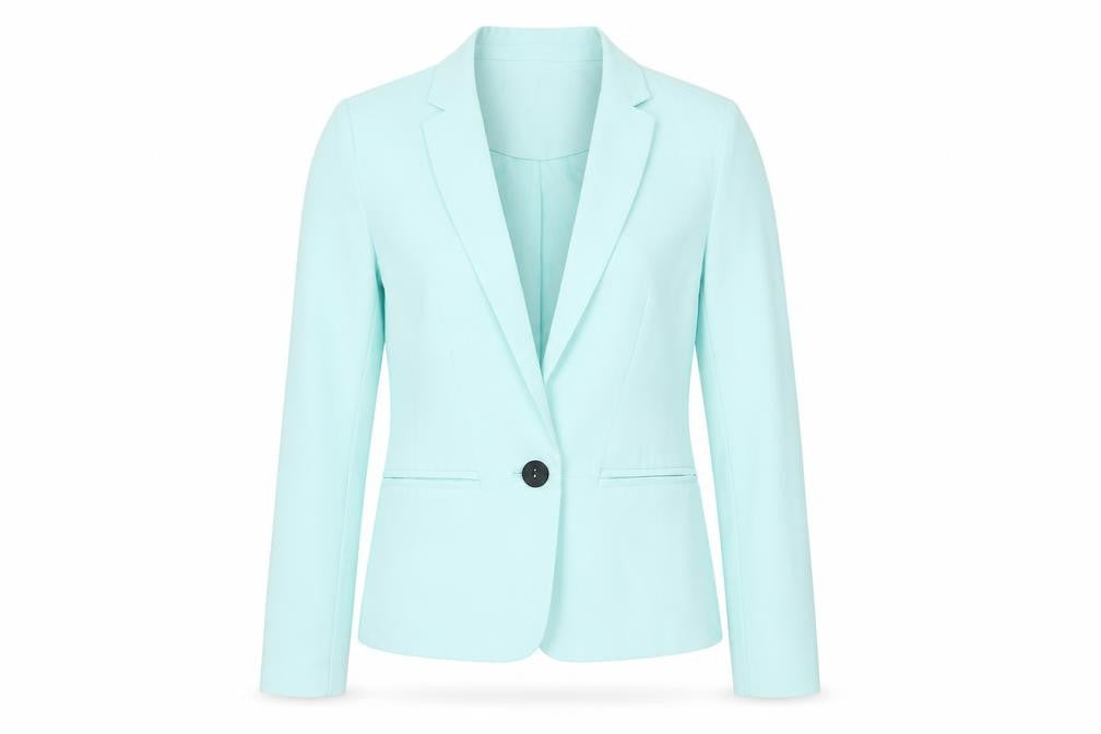 Front view of Bershka women’s green jacket, size S