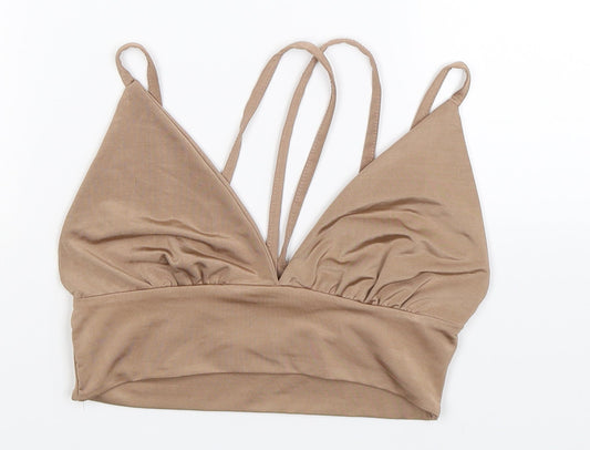 Boohoo Womens Beige   Cropped Tank Size 4