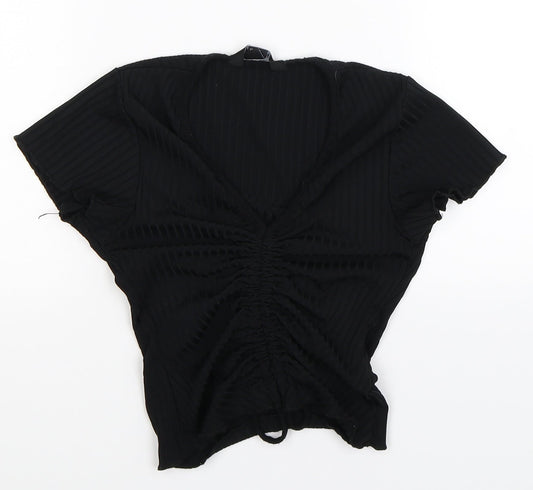 New Look Womens Black   Cropped T-Shirt Size 8