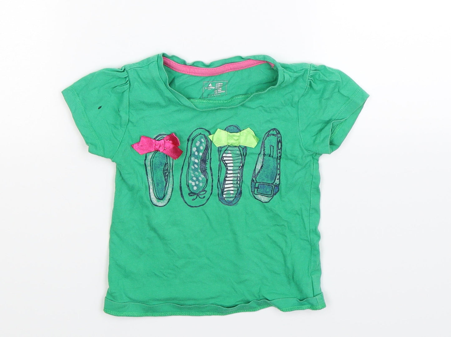 Gap Girls Green   Basic T-Shirt Size 3 Years