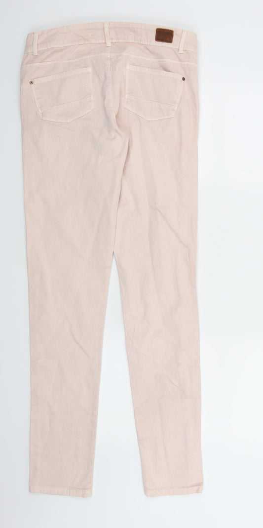 Zara Womens Pink  Denim Skinny Jeans Size 12 L30 in