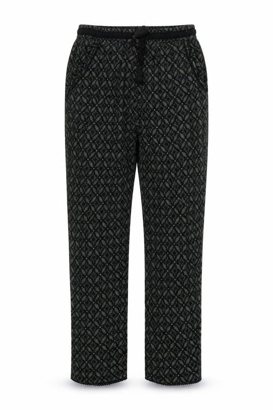 New Look Womens Gold Geometric  Trousers  Size 12 L26 in