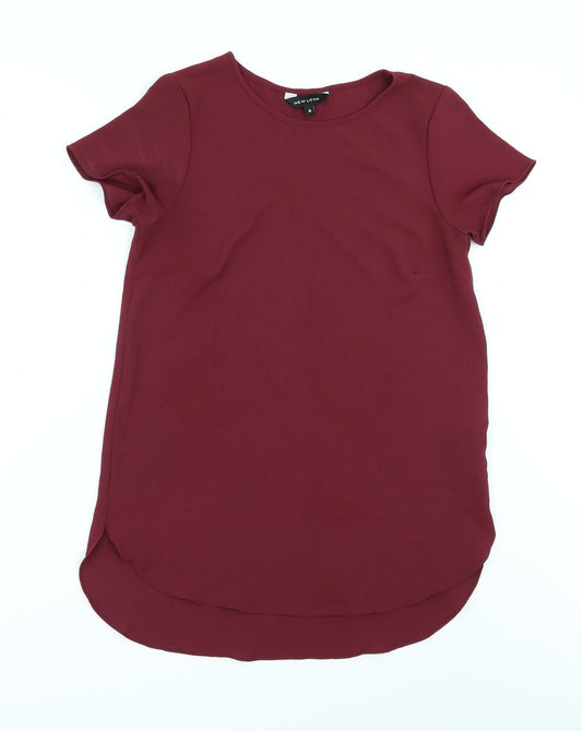 New Look Womens Red   Tunic Blouse Size 6