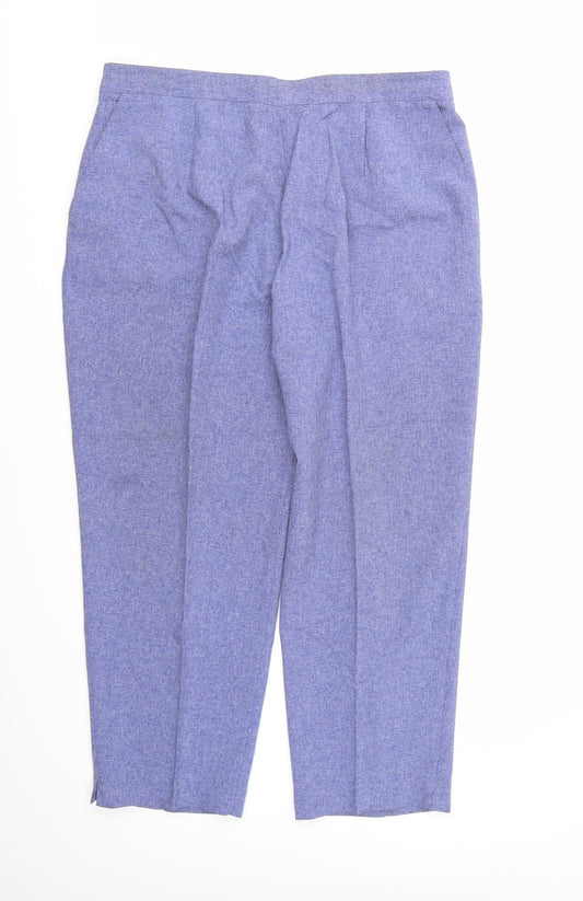 Preworn Womens Blue  Rayon Trousers  Size 20 L24 in