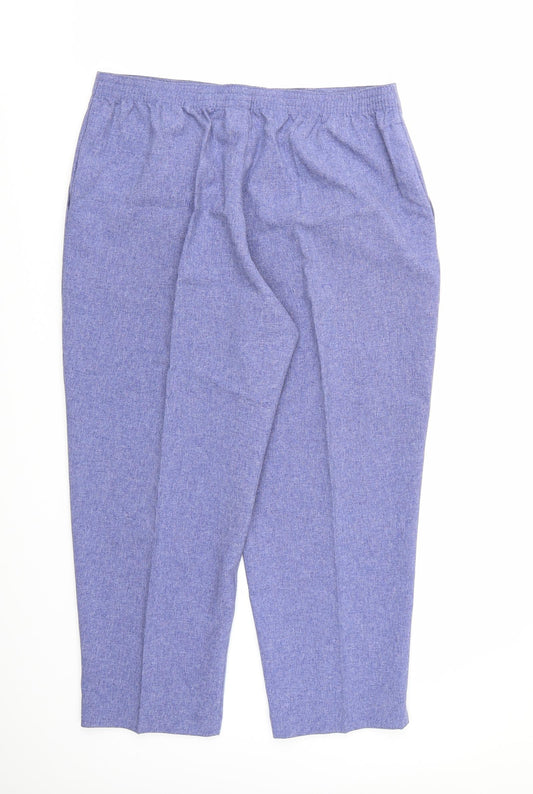 Preworn Womens Blue  Rayon Trousers  Size 20 L24 in