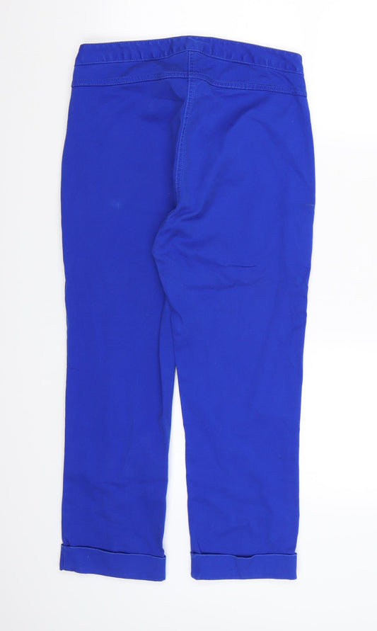 Marks and Spencer Womens Blue  Denim Tapered Jeans Size 10 L23 in