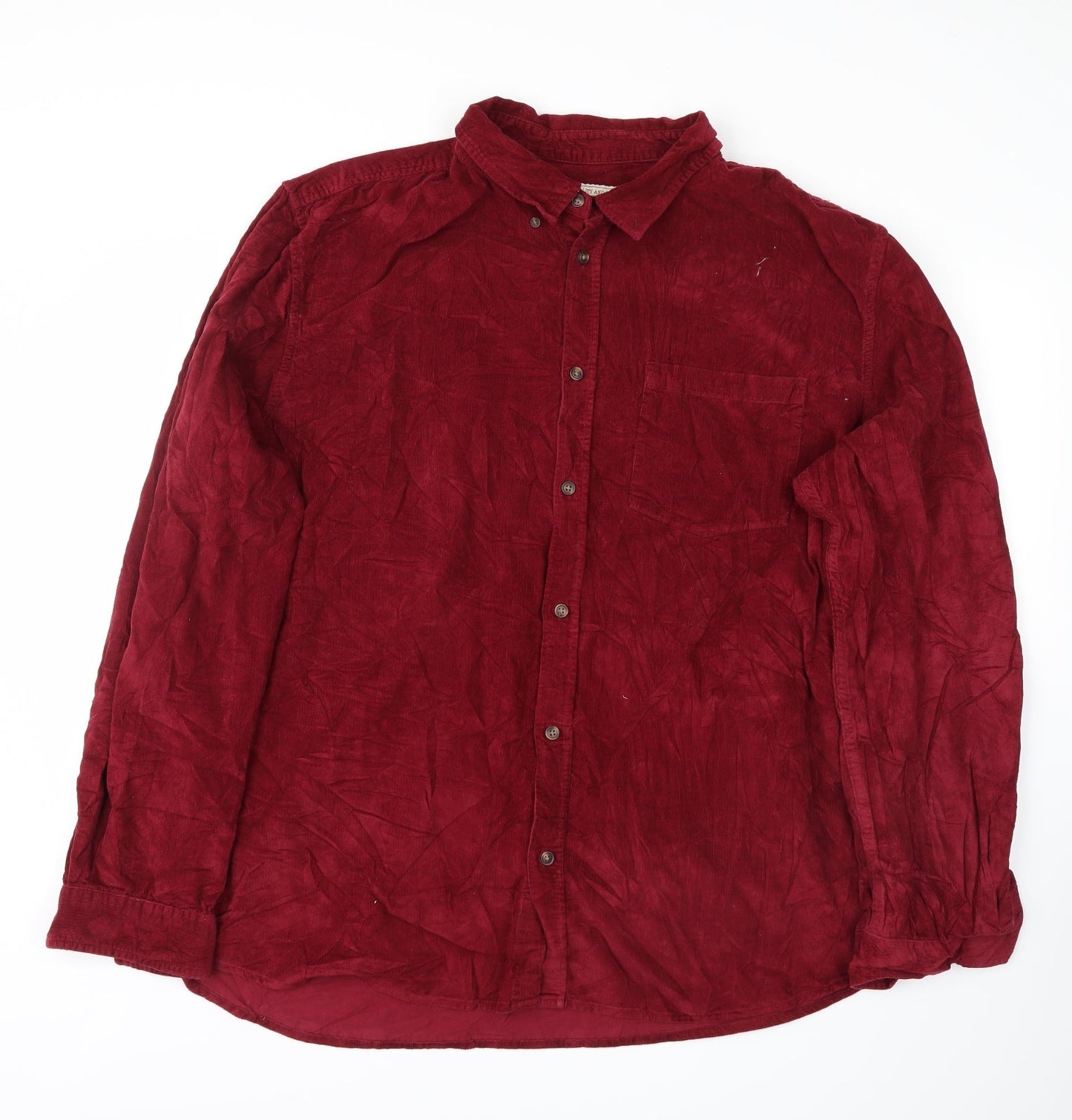 SANDSTONE Mens Red    Button-Up Size XLT